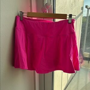 Vibrant Pink Athletic Skirt skort